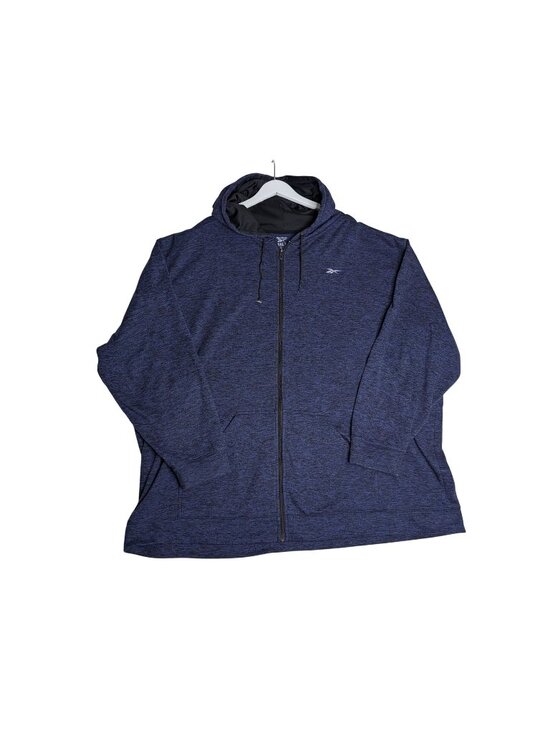 Reebok Other - Reebok Men's BLUE Marled Speedwick Full-Zip Hoodie 5XLT